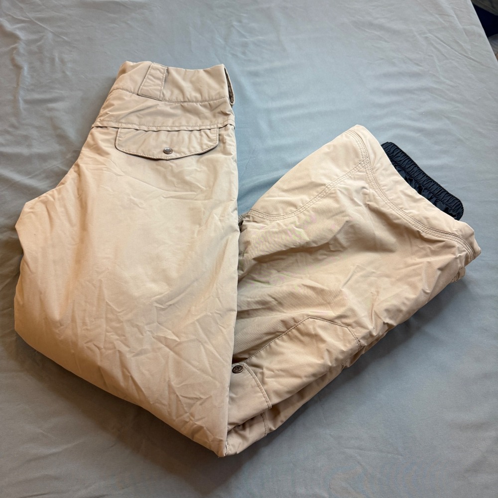 Spyder Womens Tan Insulated Ski Snow Pants Beige Cargo Winter Trousers Size 6